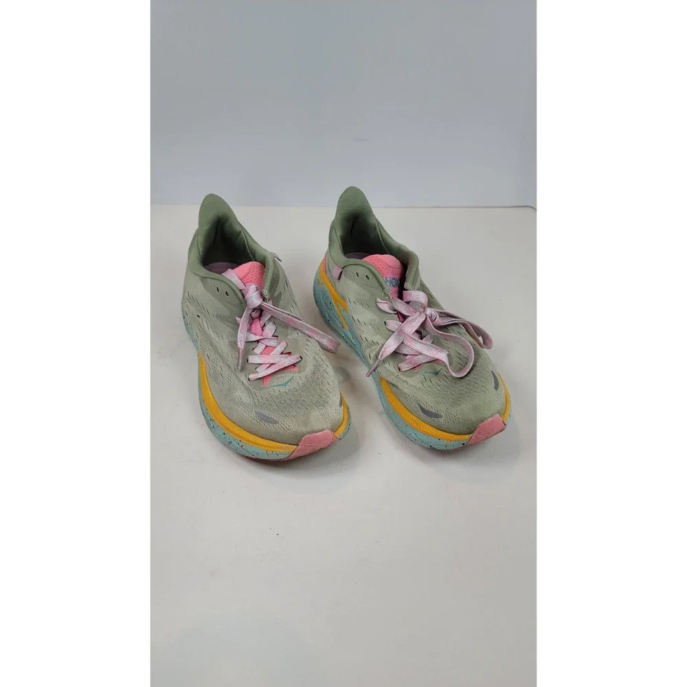 Hoka One One x Free People Movement Clifton 8 Seaweed Green Tea Women's 8